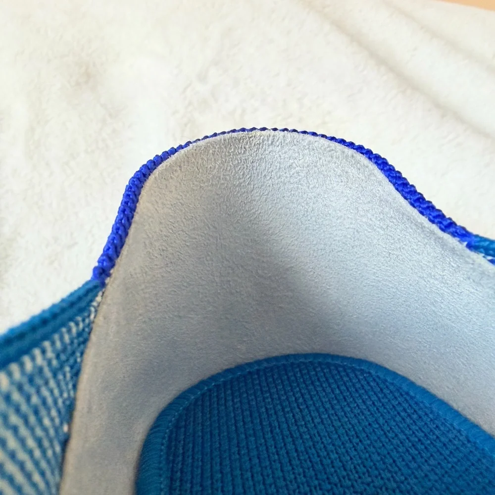 Rothy's Blue Knit Slip-On Flats